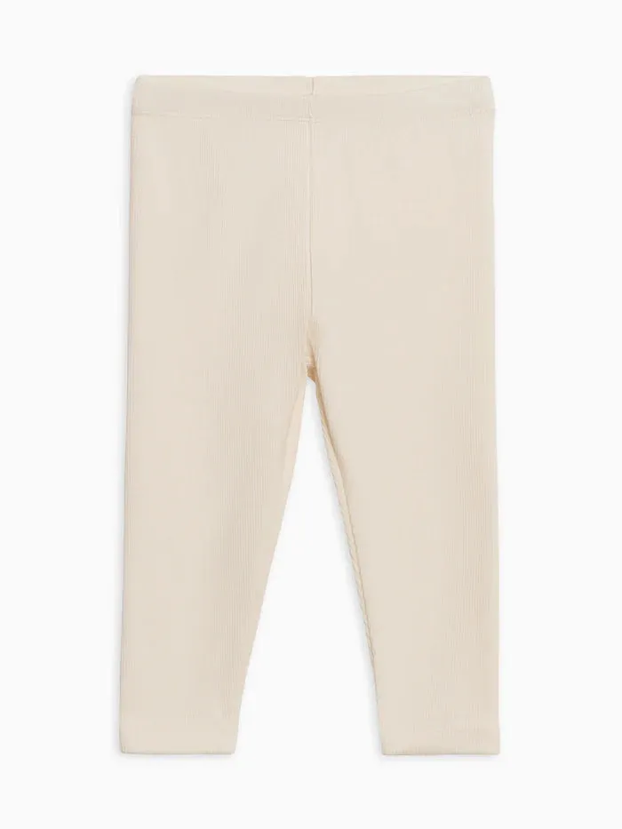 Colored Organics - Lennon Ribbed Leggings - Ivory