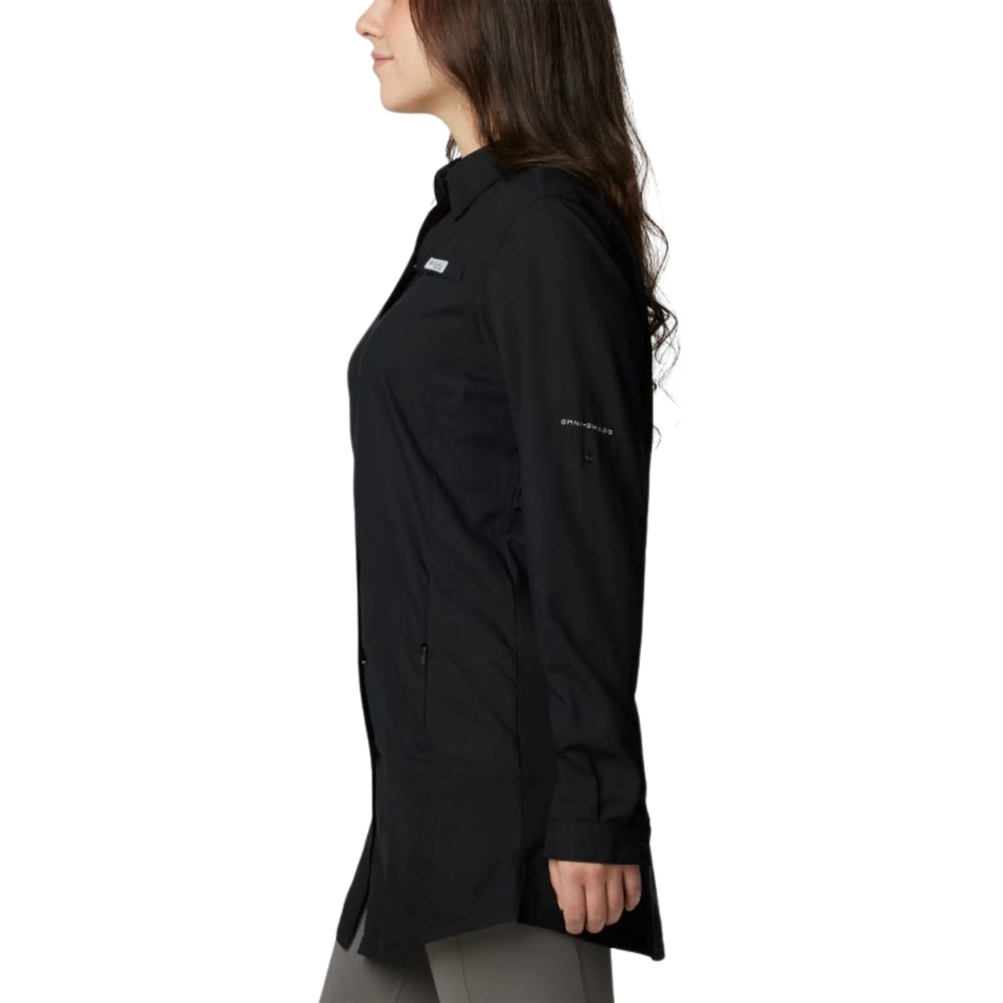 Columbia Women's PFG Tamiami Long Sleeve Tunic - Black - ONLINE STORE CREDIT/EXCHANGE ONLY