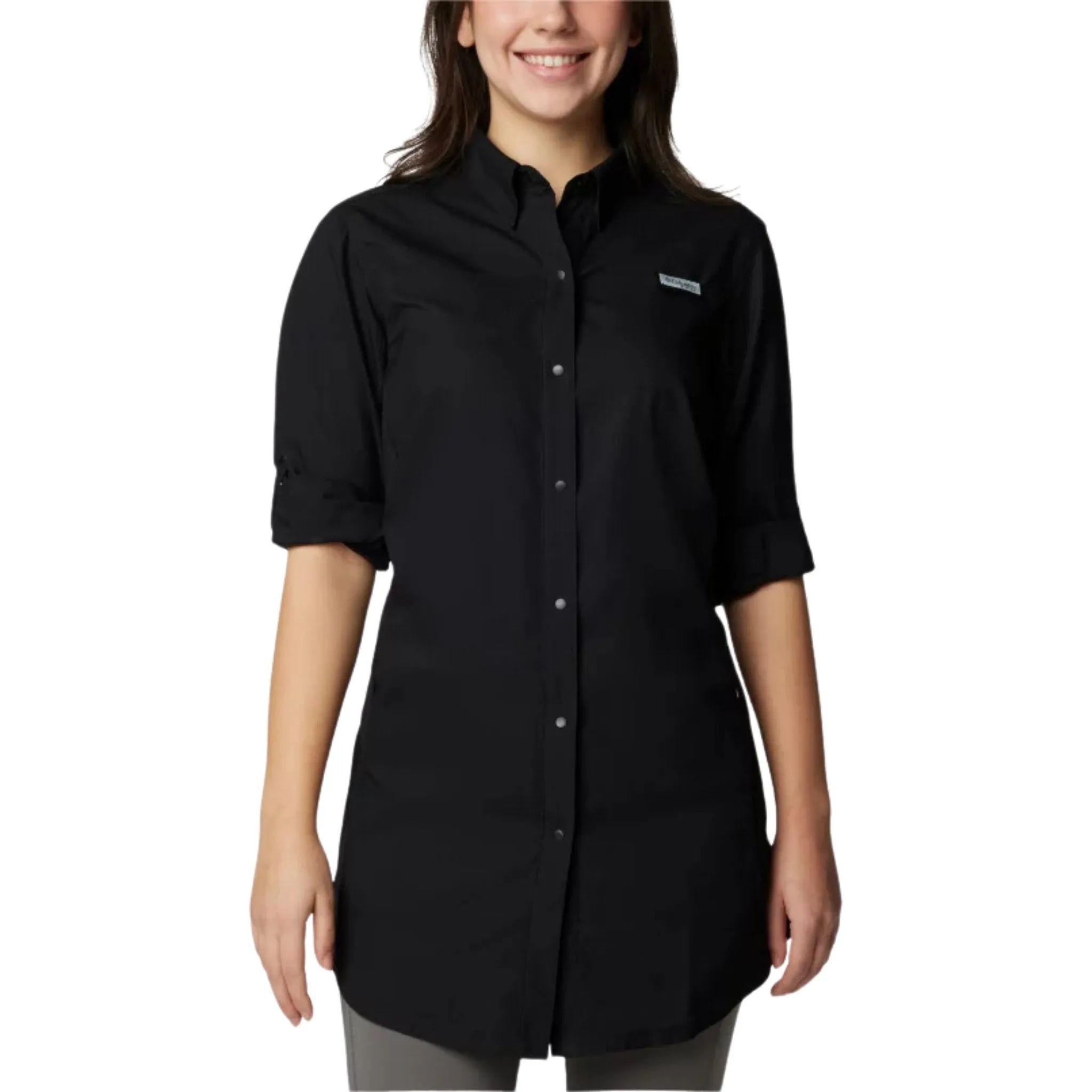 Columbia Women's PFG Tamiami Long Sleeve Tunic - Black - ONLINE STORE CREDIT/EXCHANGE ONLY