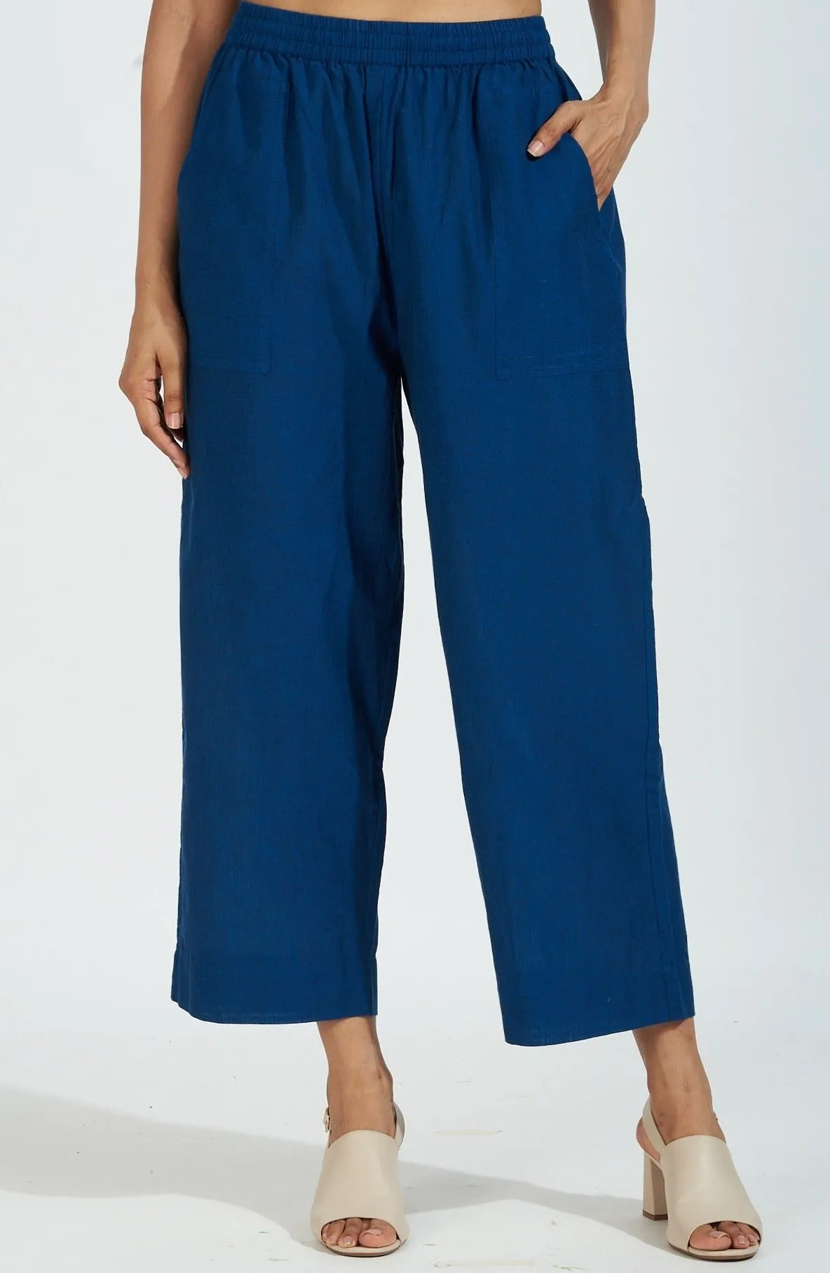 comfort fit cotton pants - deep blue south cotton