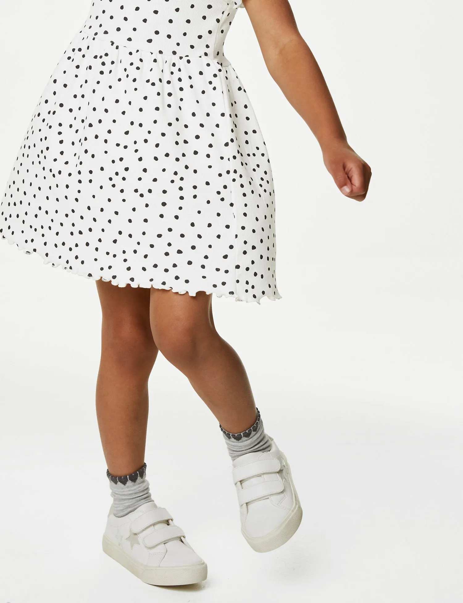 Cotton Rich Polka Dot Dress