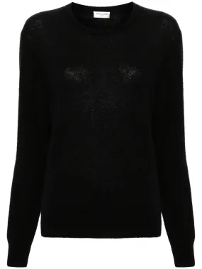 crew-neck cashmere-blend jumper