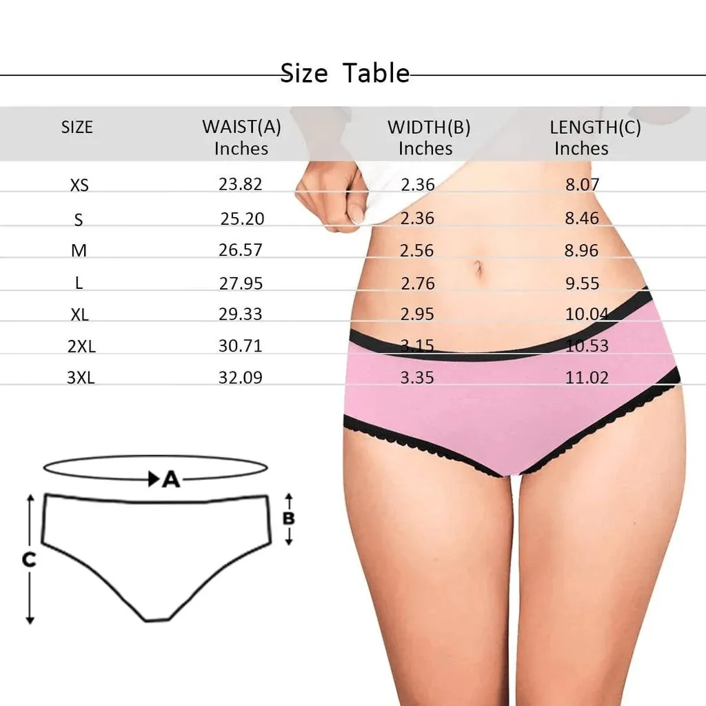 Custom Boyfriend Face Underwear for Women Makes Me Wet Personalized Women's Lingerie Panties Classic Thongs