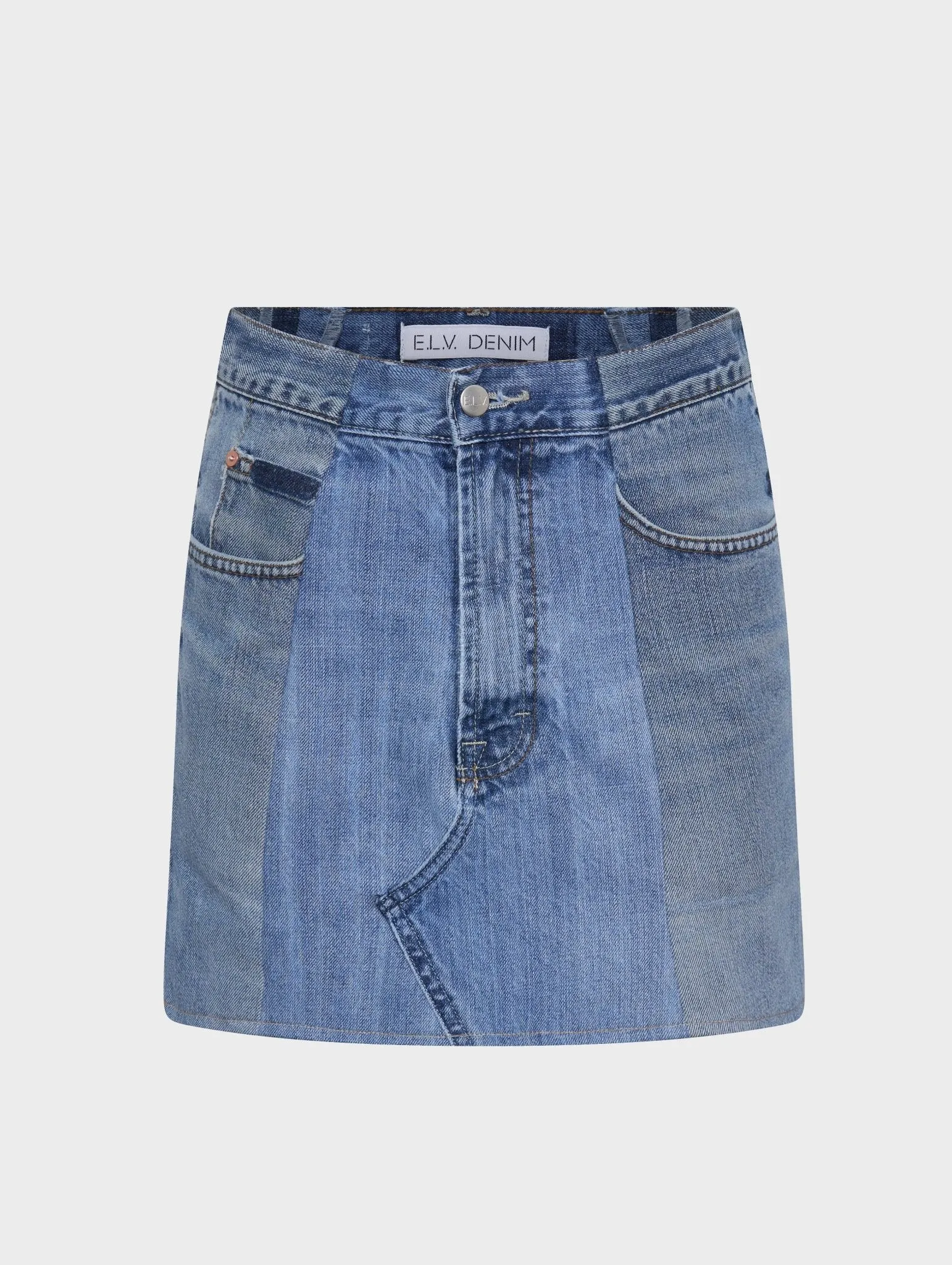 Denim Mini Skirt Light Blue