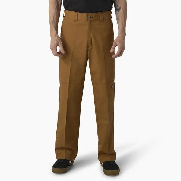 Dickies Skateboarding Double Knee Pants Regular Fit Brown Duck