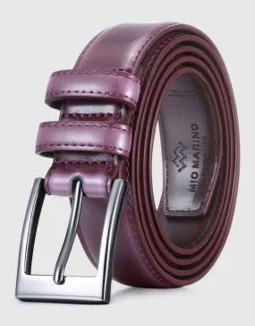 Dual Loop Leather Classic Prong Belt