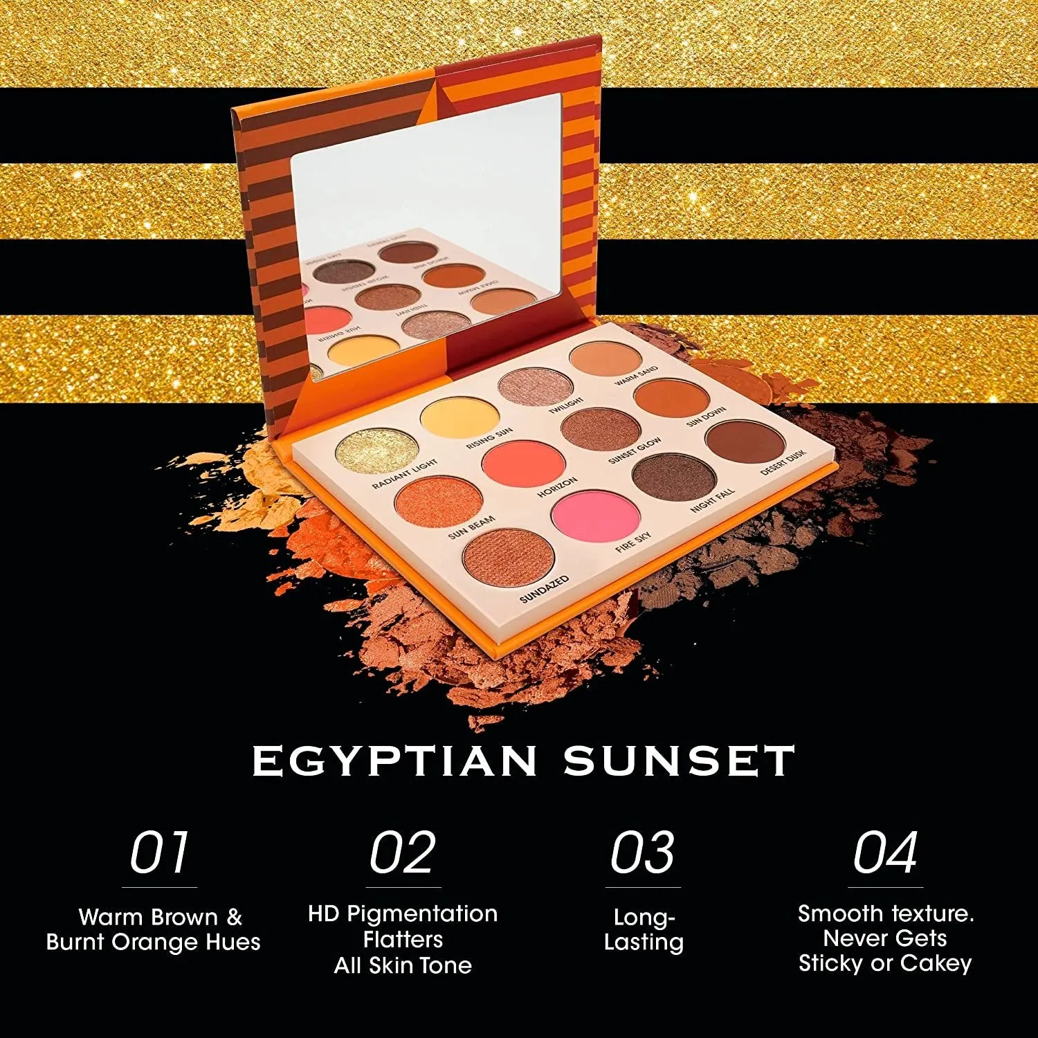 Ebin New York  Egyptian Sunset Secret of Pharaoh Eyeshadow Palette