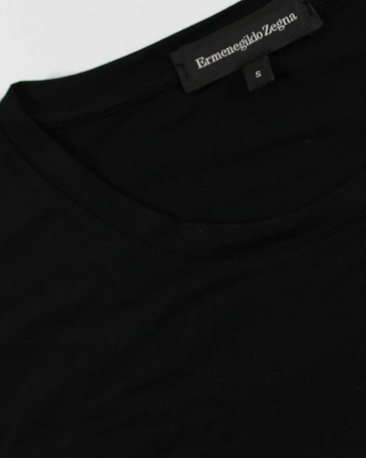 Ermenegildo Zegna T-Shirt Round Neck Black Micromodal M