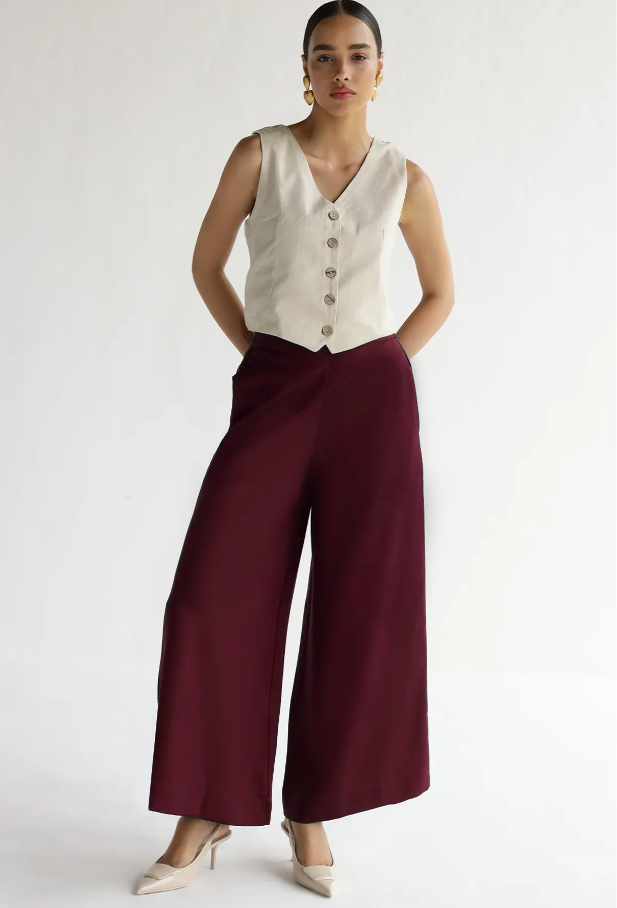 Essential Pants : Merlot