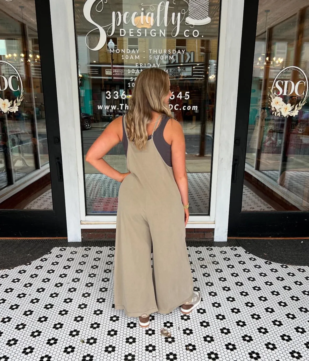 Free Spirit Wide Leg Jumpsuit - Taupe