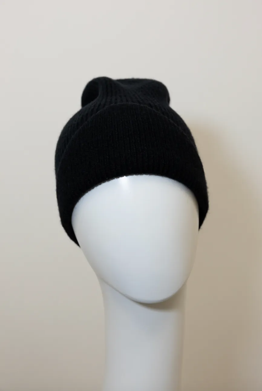 Frosty Front Fold Snuggle Ribbed Beanie