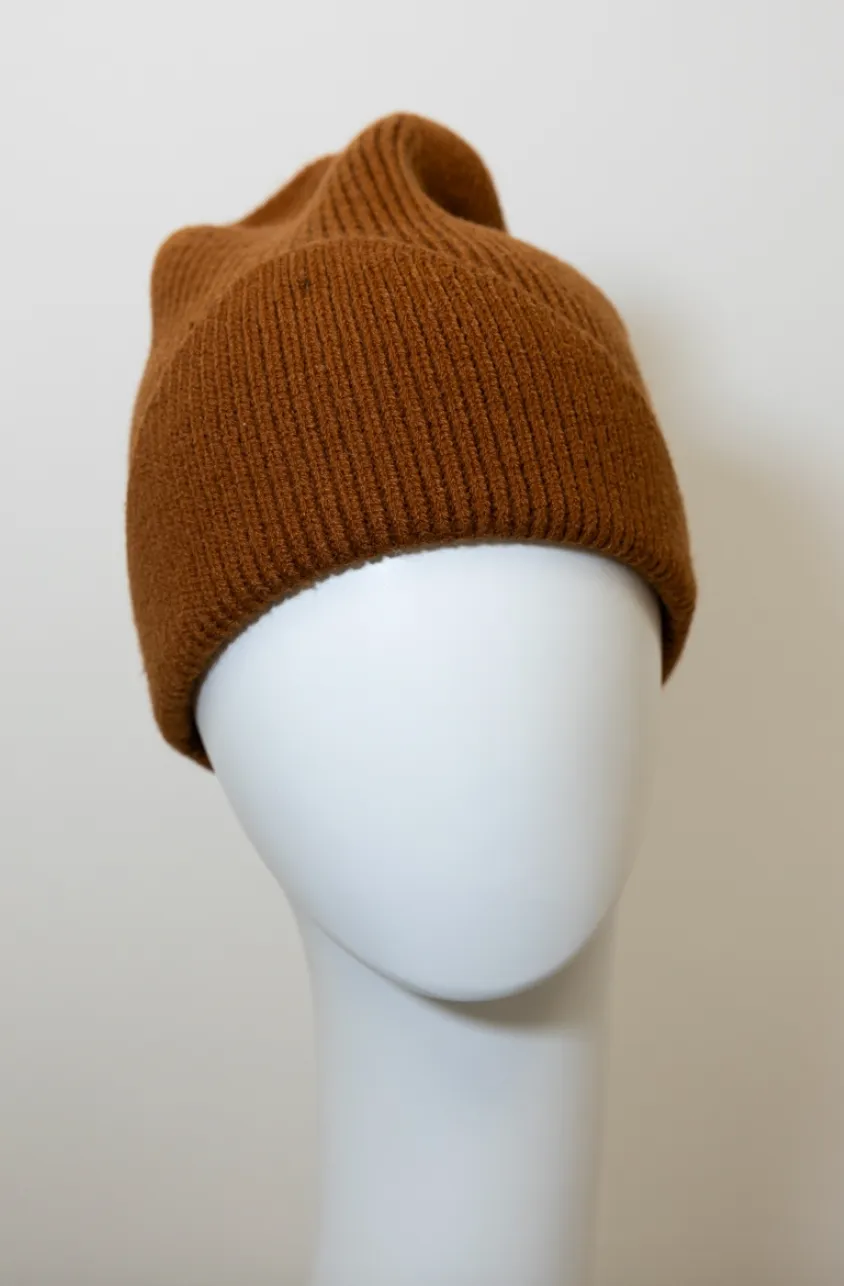 Frosty Front Fold Snuggle Ribbed Beanie