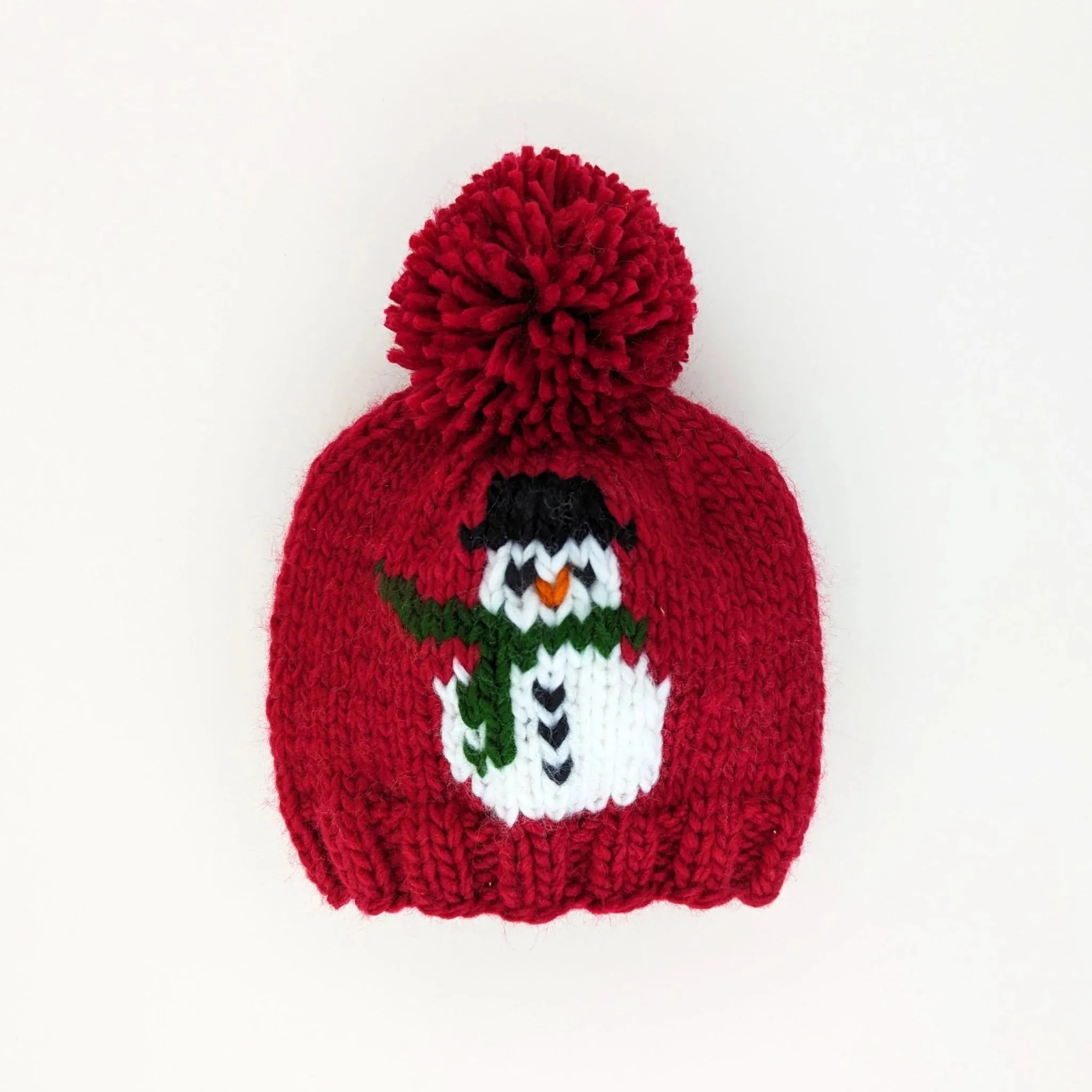 Frosty Snowman Ruby Red Beanie