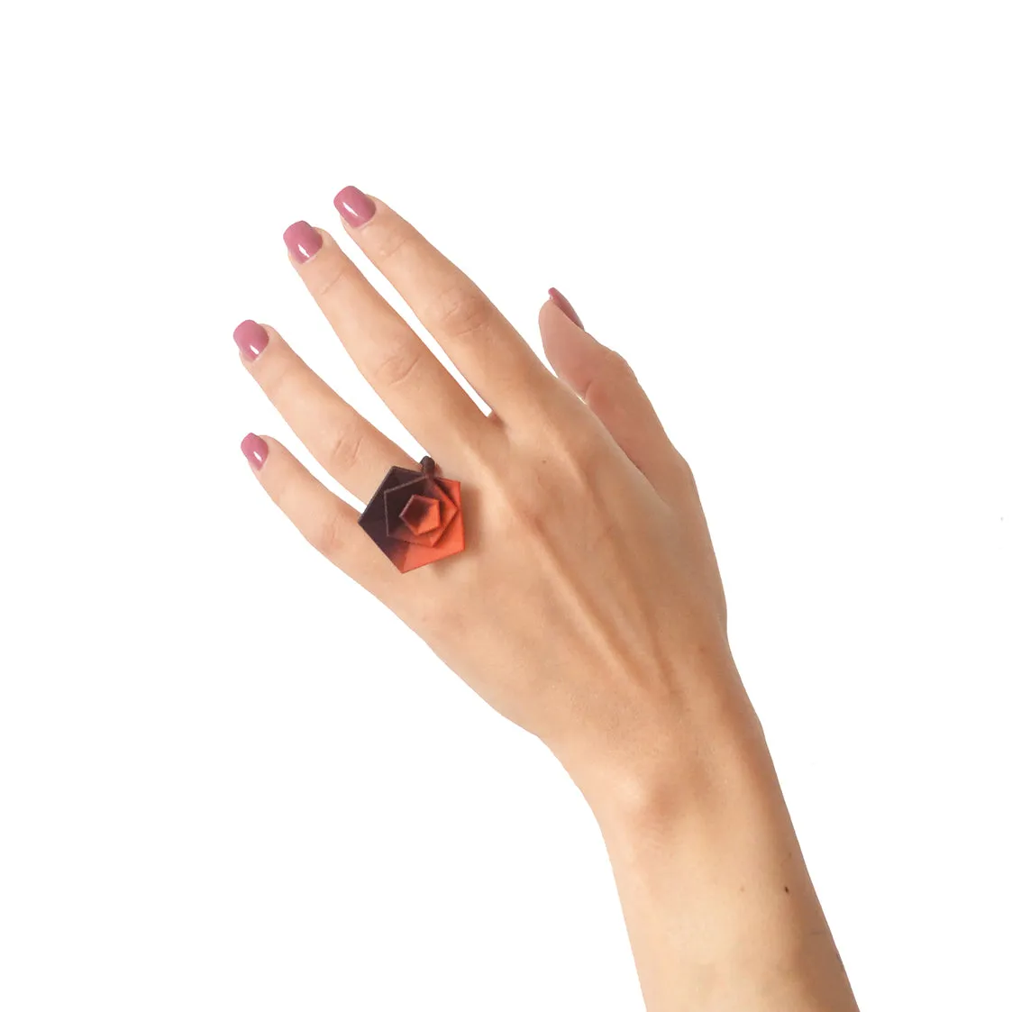 Geometric Cocktail Ring - Vertigo