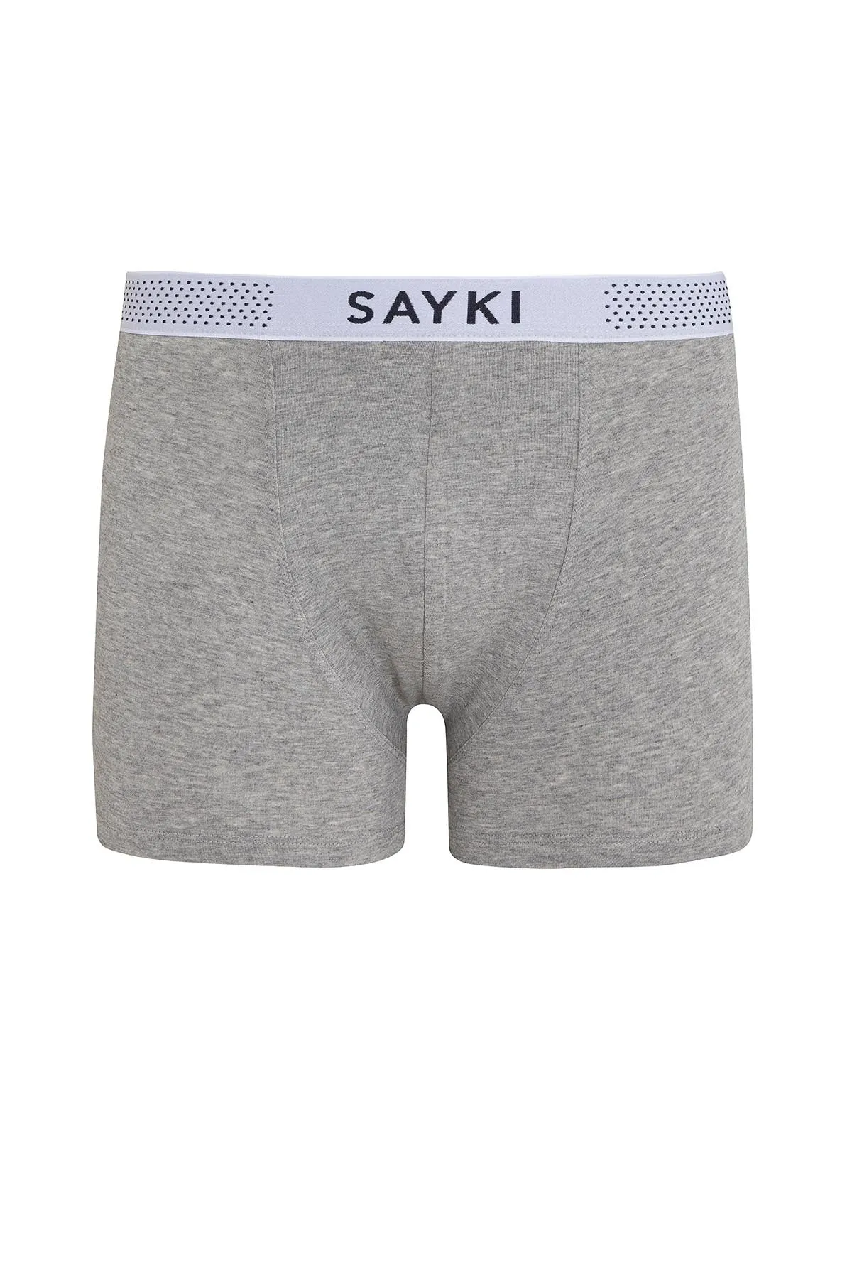 Gray - Light Navy Modal Jersey Boxer