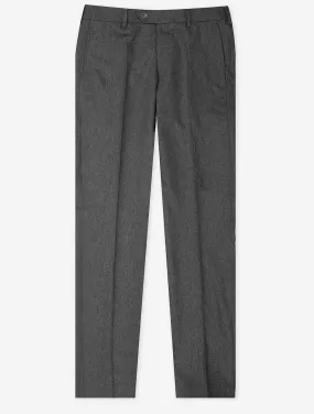 Grey Lupus Wool Flannel Trousers