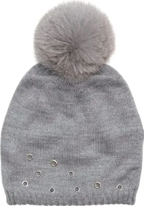 Grommets Fox Pom Hat