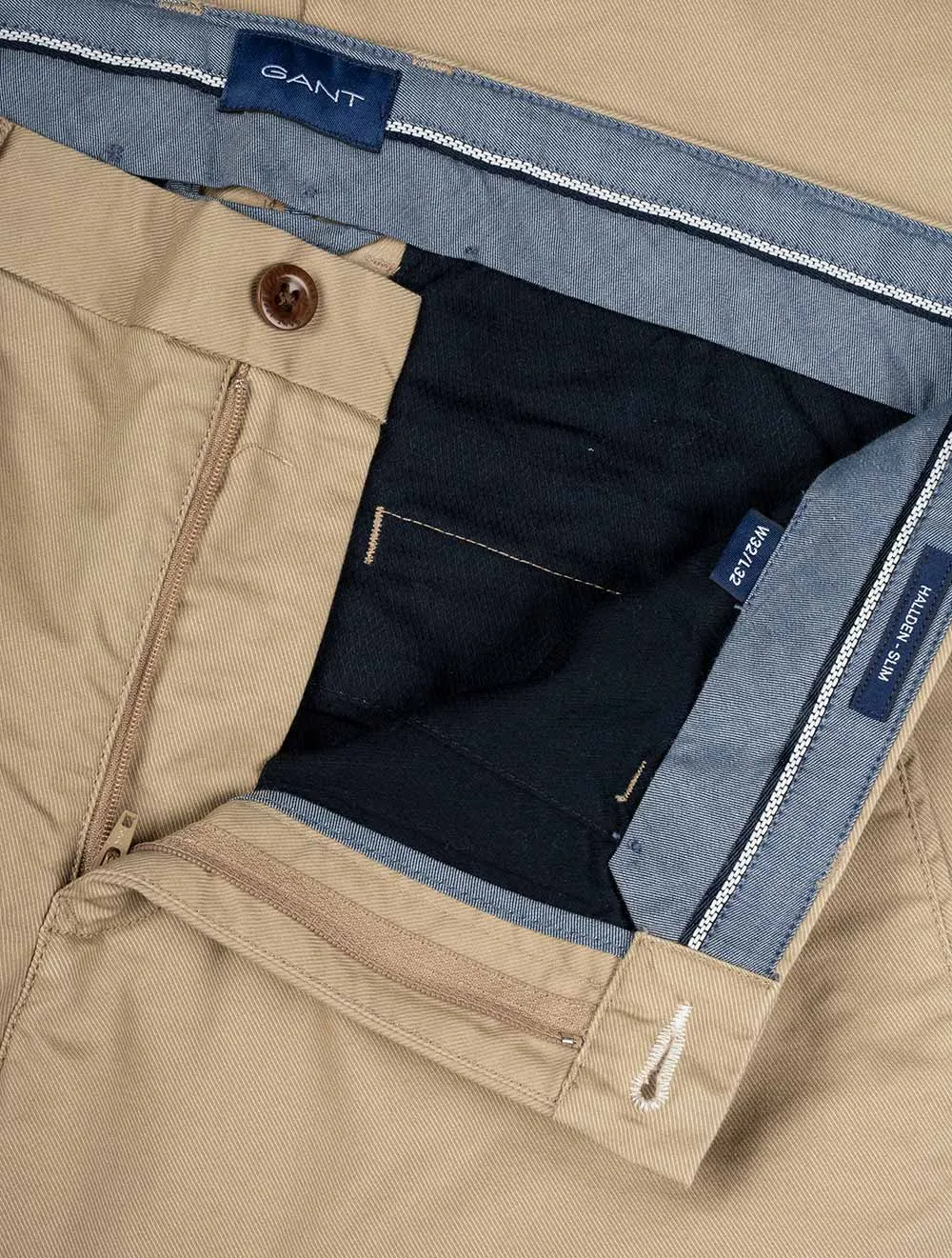 Hallden Tech Prep Chinos-Dark Khaki