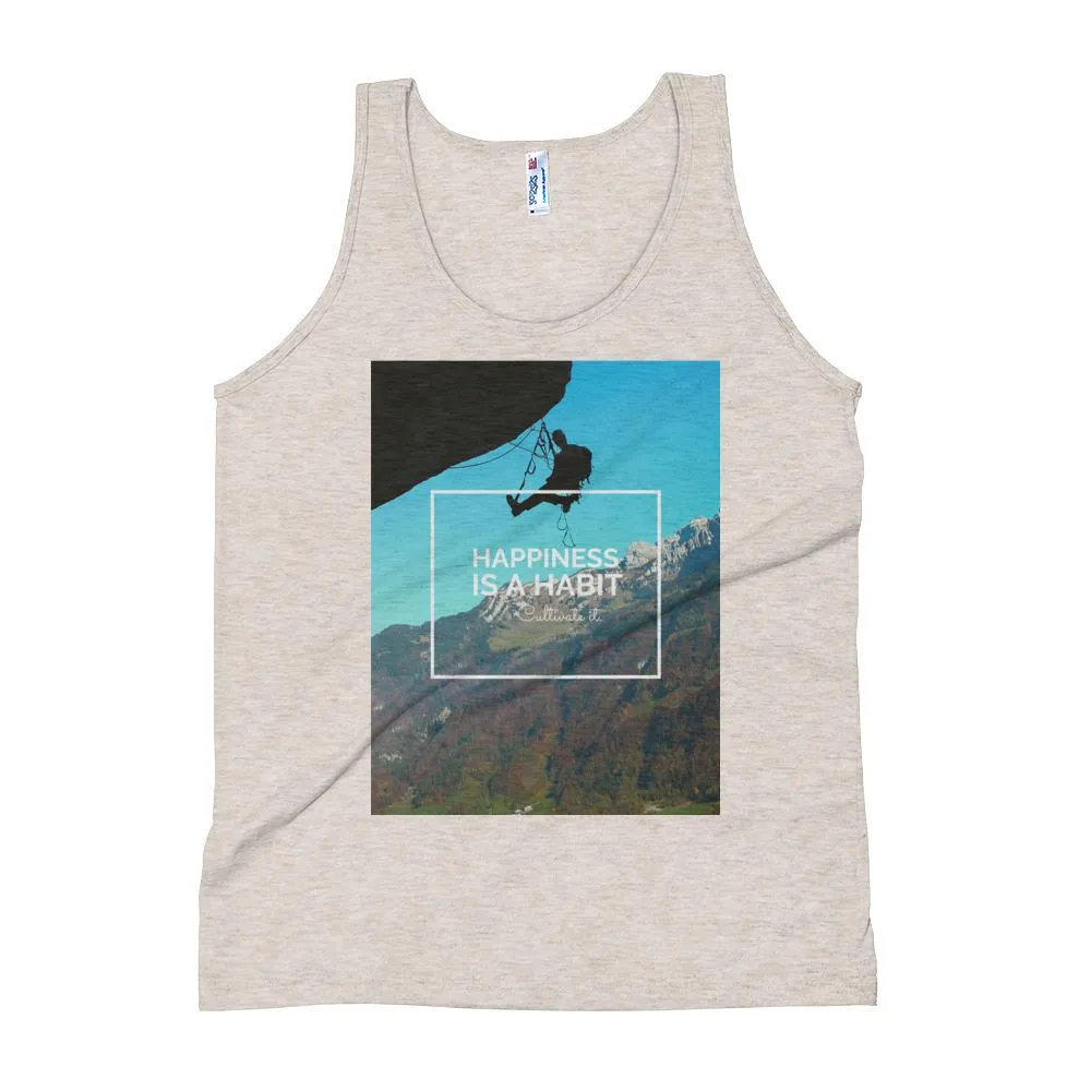 Happiness is a Habit Climbing Unisex Tank Top