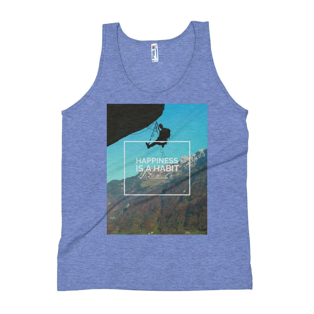 Happiness is a Habit Climbing Unisex Tank Top