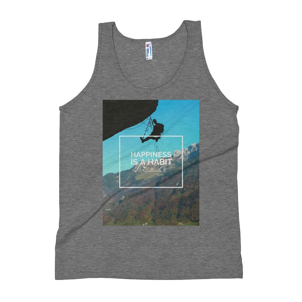 Happiness is a Habit Climbing Unisex Tank Top