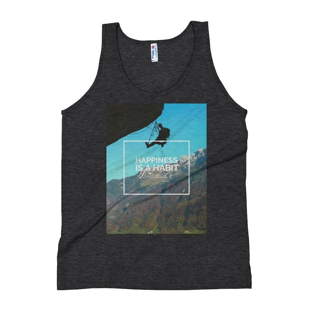 Happiness is a Habit Climbing Unisex Tank Top