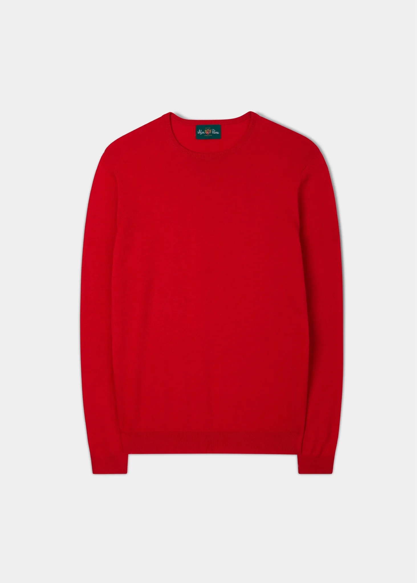 Harlington Luxury Cotton Jumper In Rosso