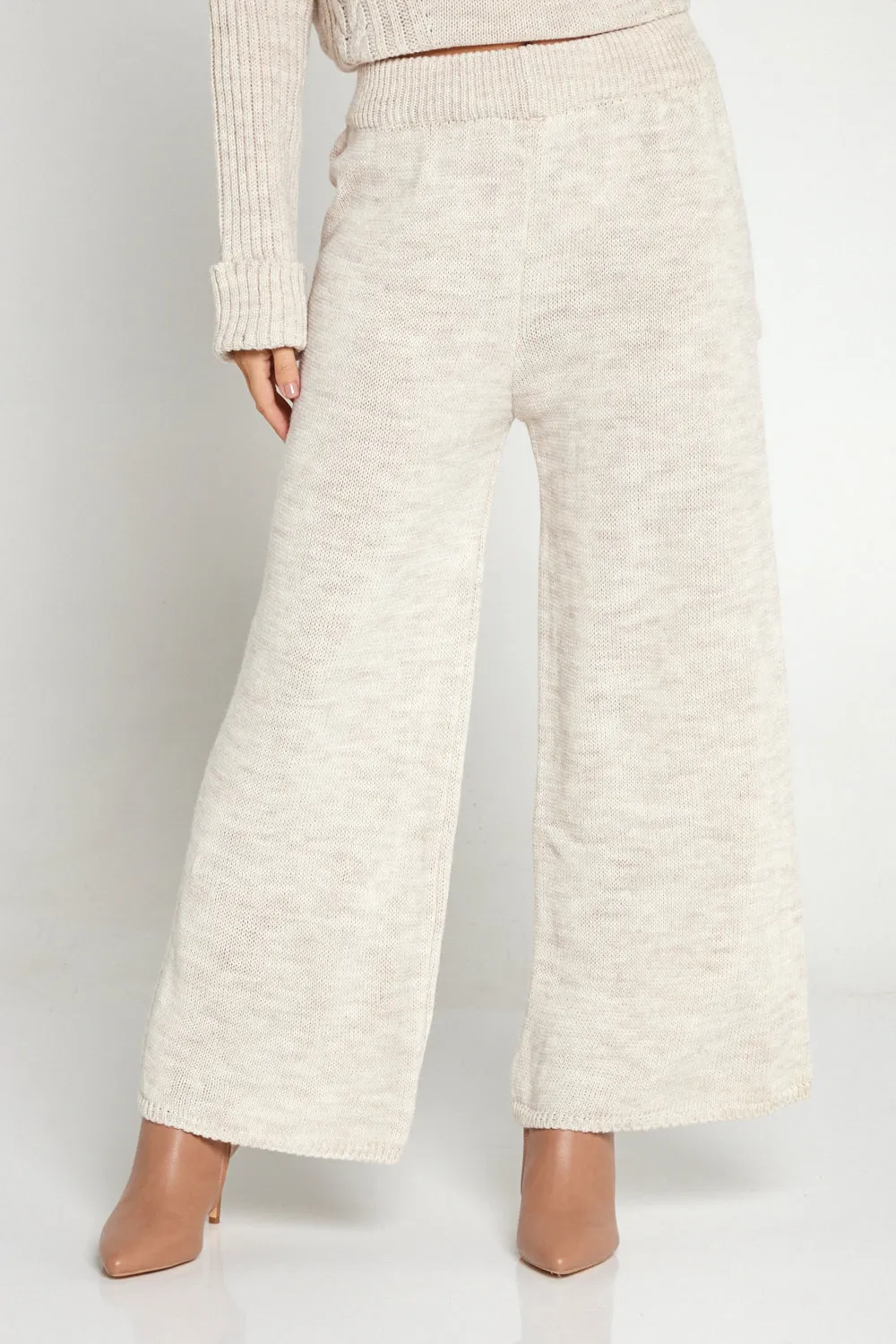 Hathaway Knit Jumper & Pant Set - Cream