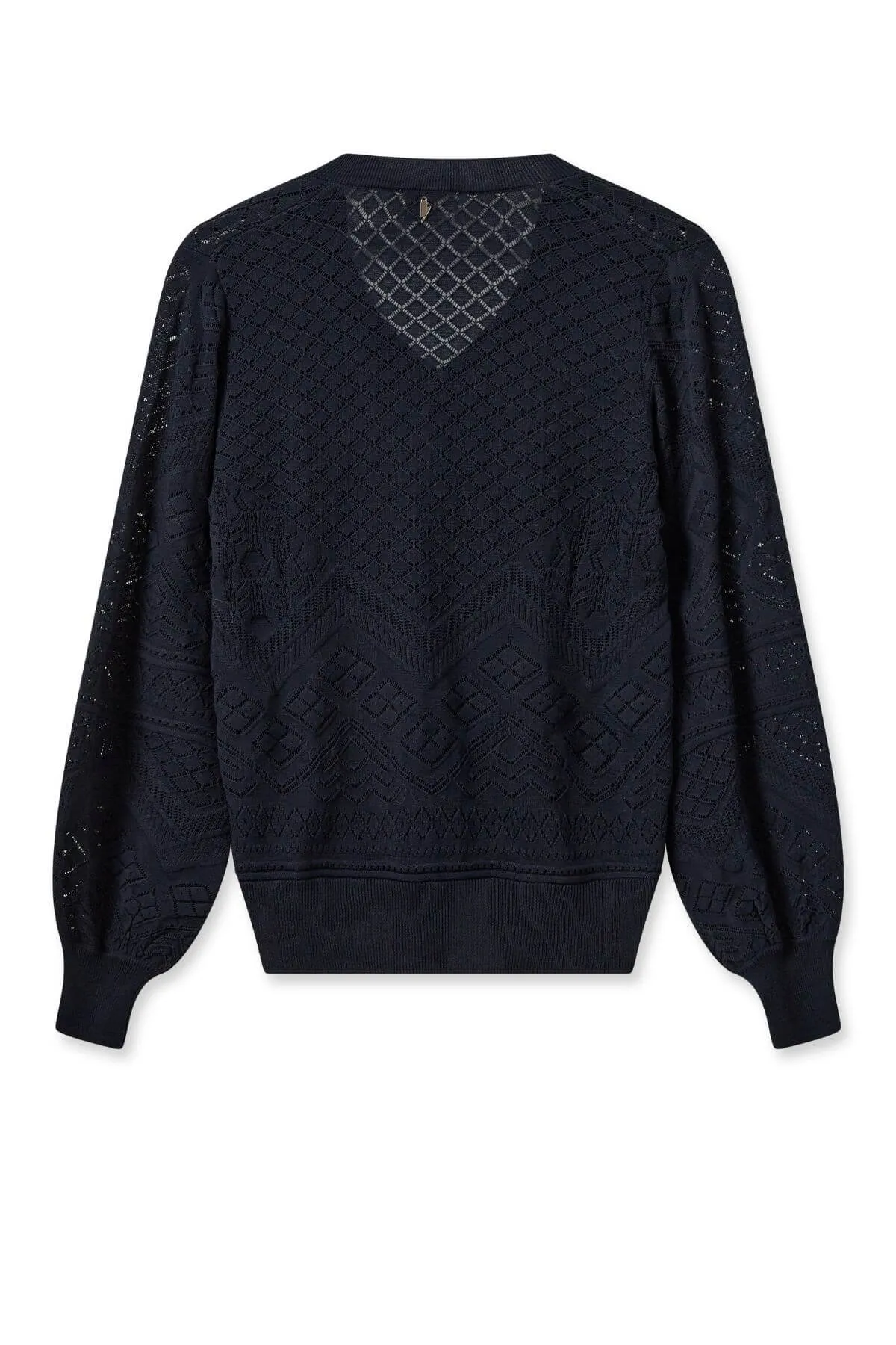 INJA V-NECK KNIT SALUTE NAVY