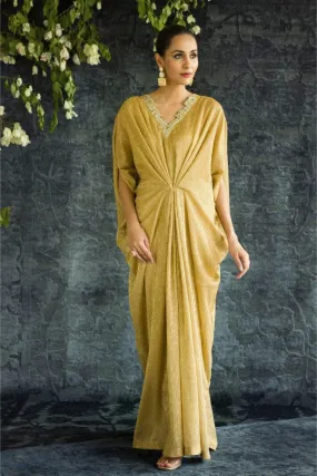 Insia Sohail - Golden Kaftan