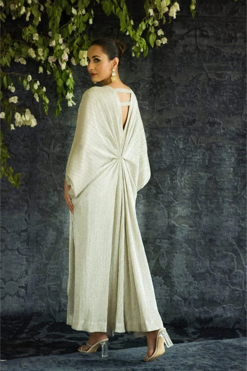 Insia Sohail - Silver Kaftan