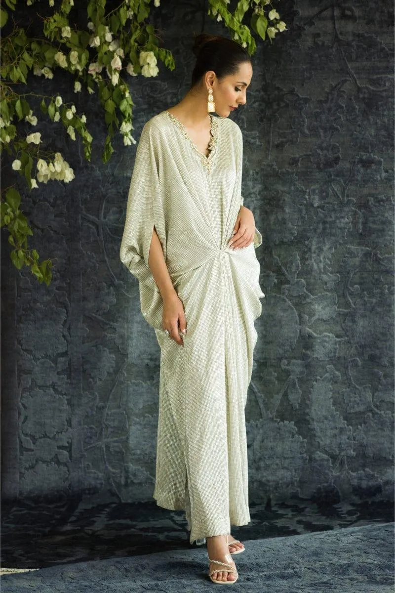 Insia Sohail - Silver Kaftan