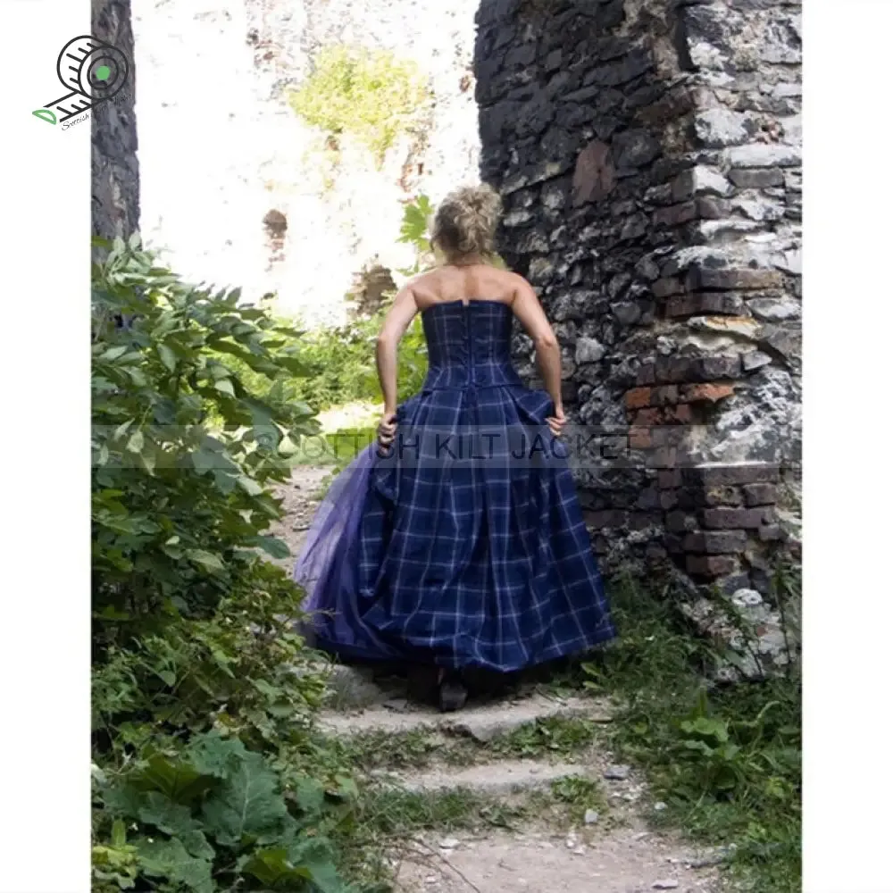 Isla Gown, Tartan Wedding Dress