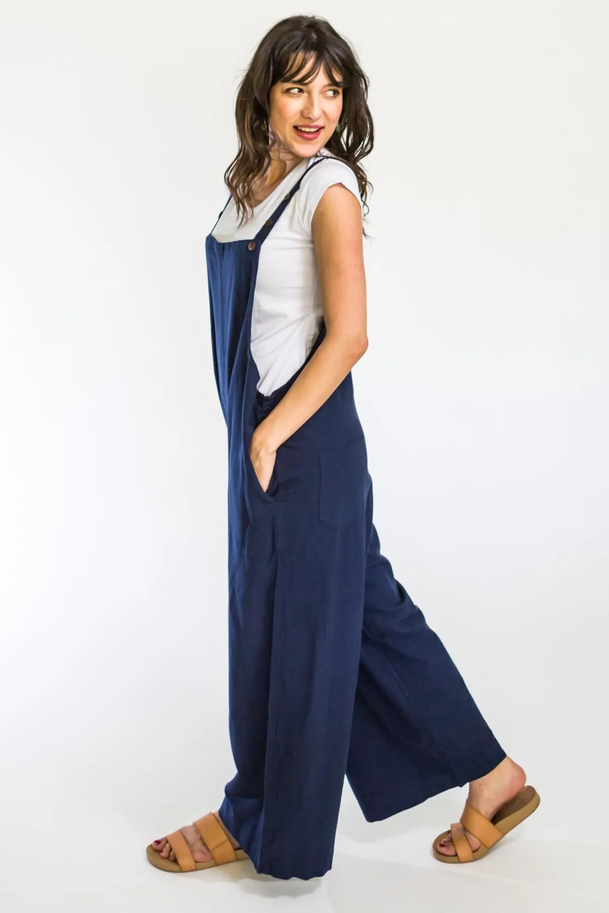 Juanita Overalls Long - Dark Blue