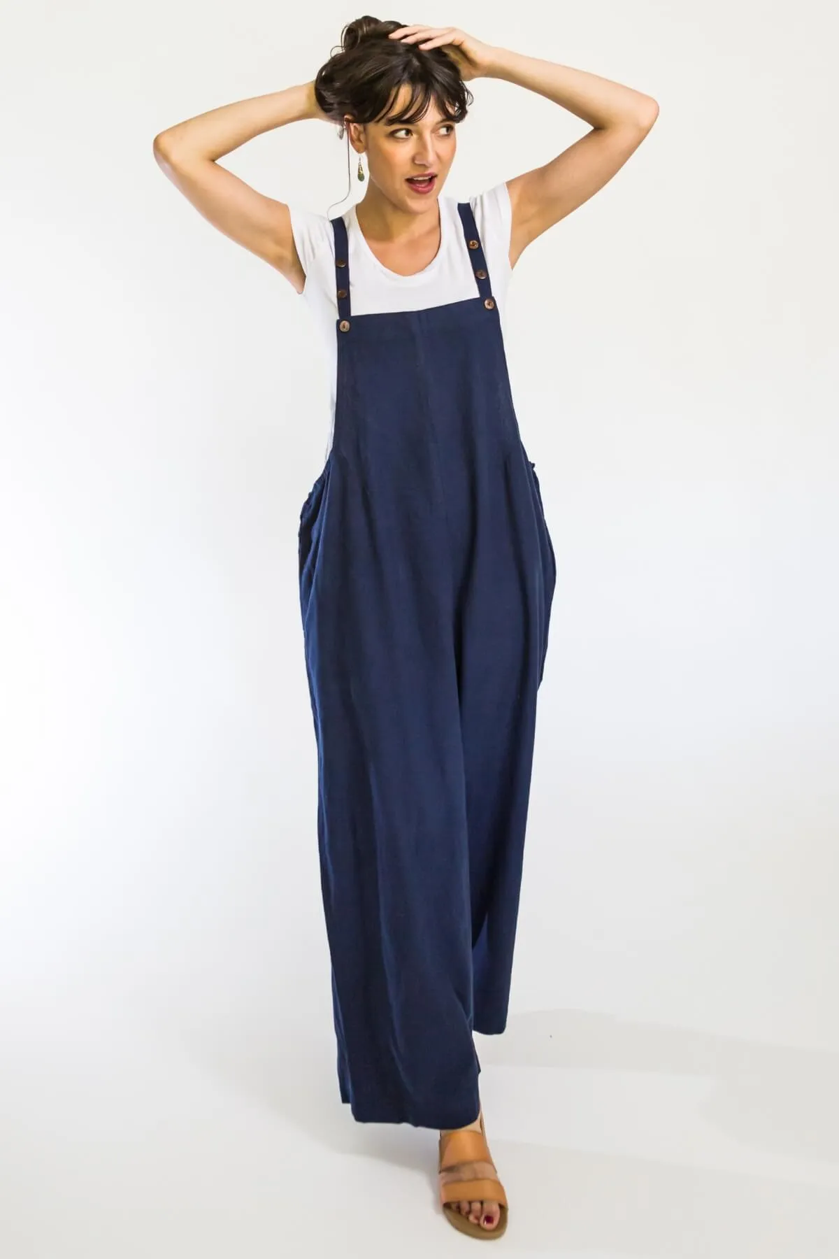 Juanita Overalls Long - Dark Blue