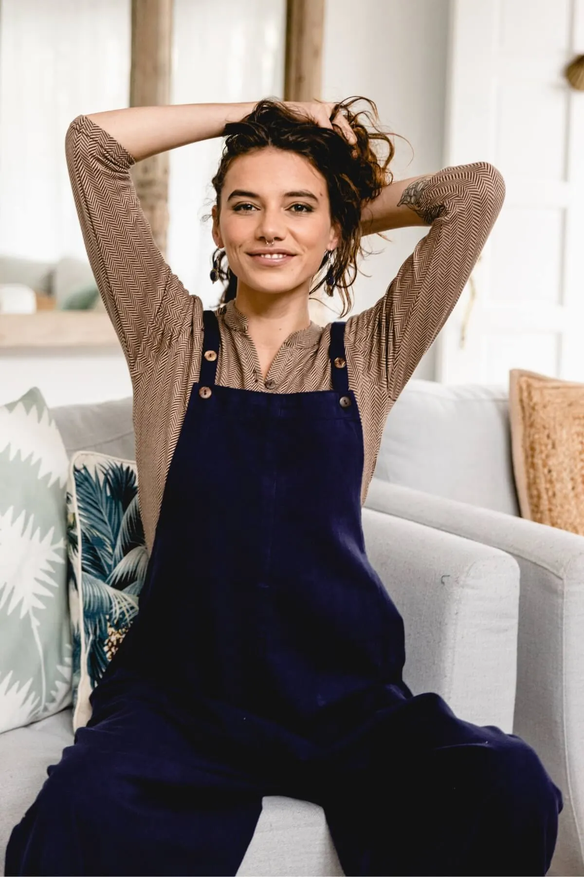 Juanita Overalls Long - Dark Blue