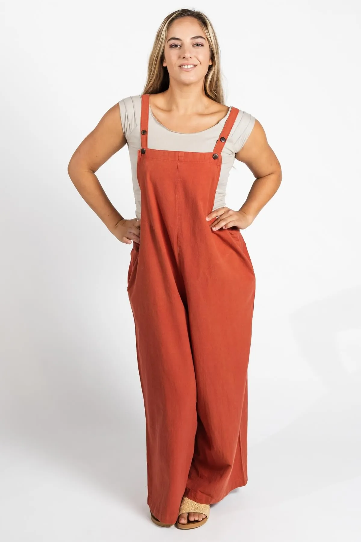 Juanita Overalls Long - Rust