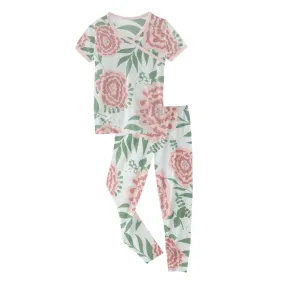 KicKee Pants Fresh Air Florist S/S Kimono Pajama Set