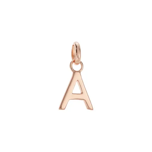 Kirstin Ash Initial Outline A-Z 18K Rose Gold Vermeil