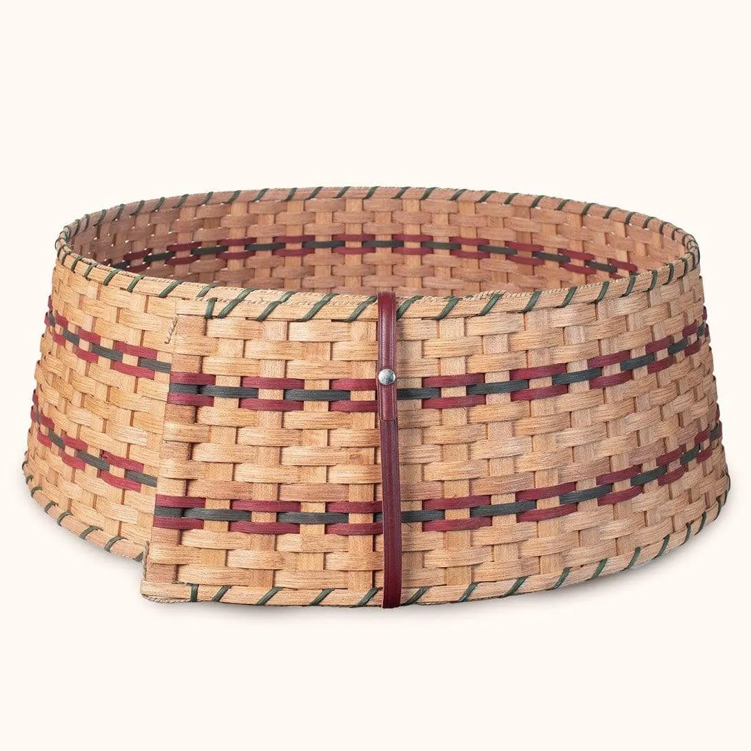 Large Tree Collar | Amish Woven Wicker Basket Christmas Tree Skirt