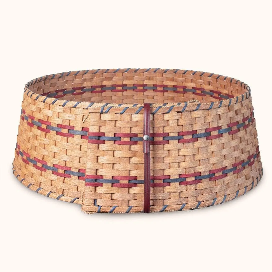 Large Tree Collar | Amish Woven Wicker Basket Christmas Tree Skirt