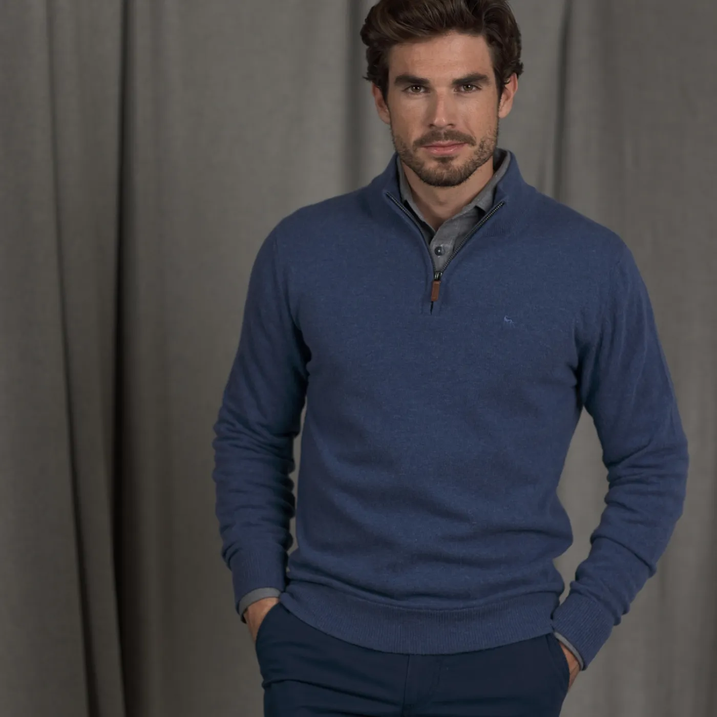 Magee Superfine Lambswool Half Zip