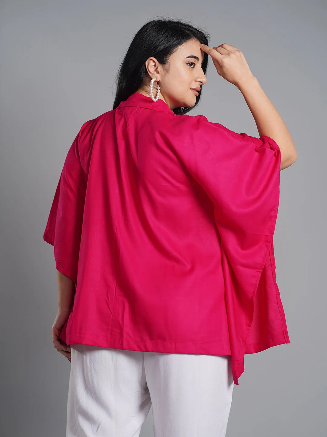 Magenta Kaftan Top - Linearta