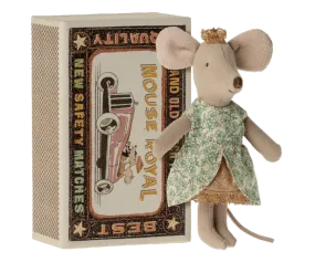 Maileg Princess Little Sister Mouse in Matchbox