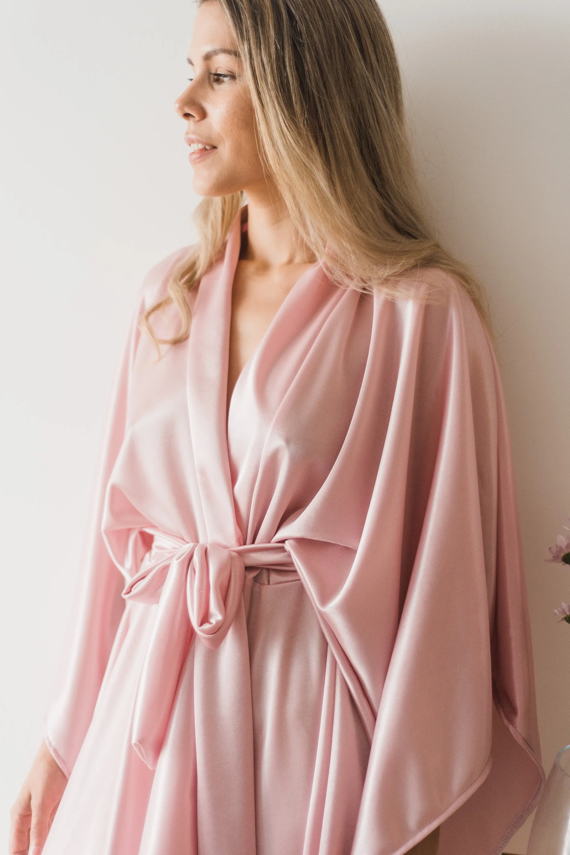 Margot Pink Circle Skirt Robe