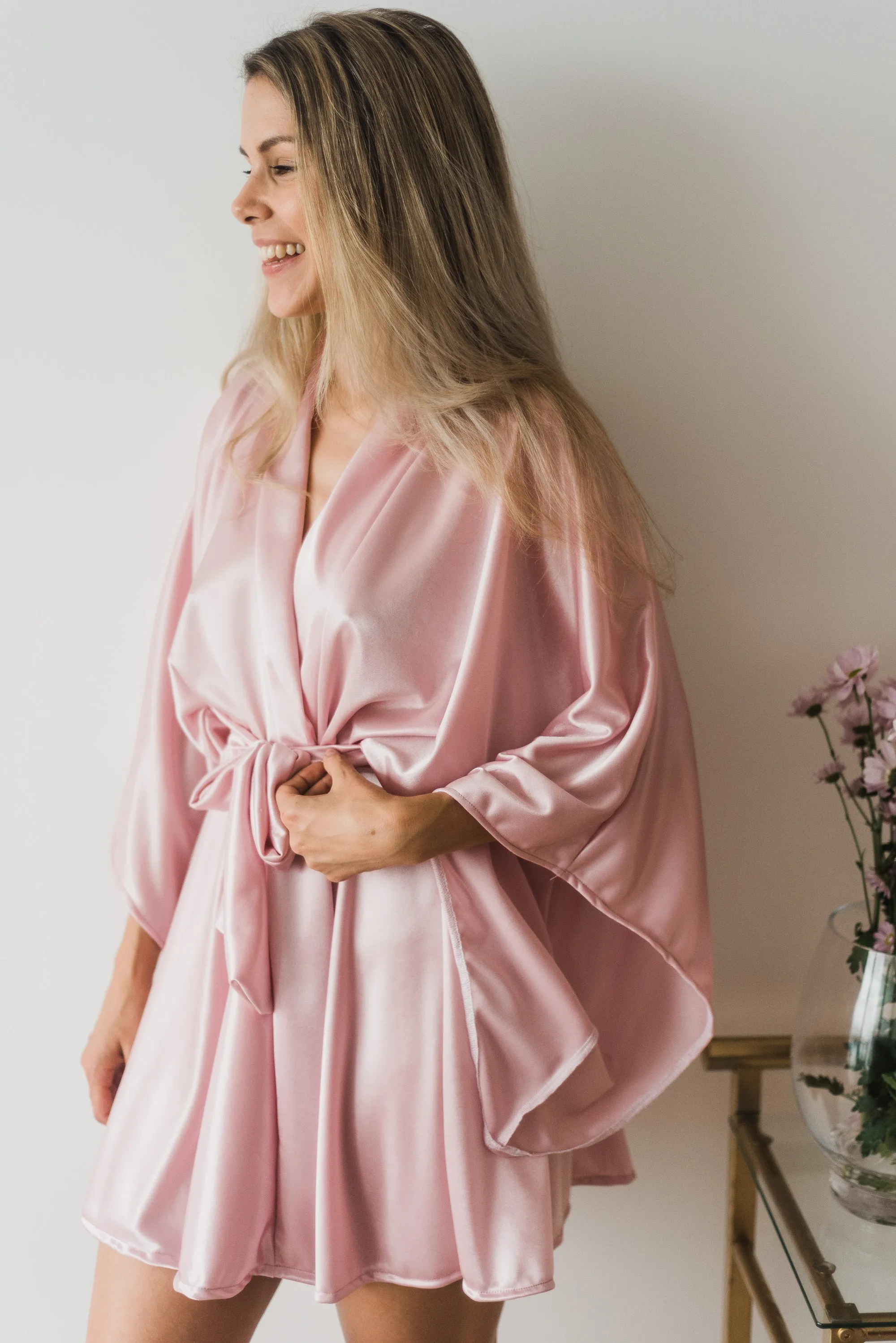 Margot Pink Circle Skirt Robe