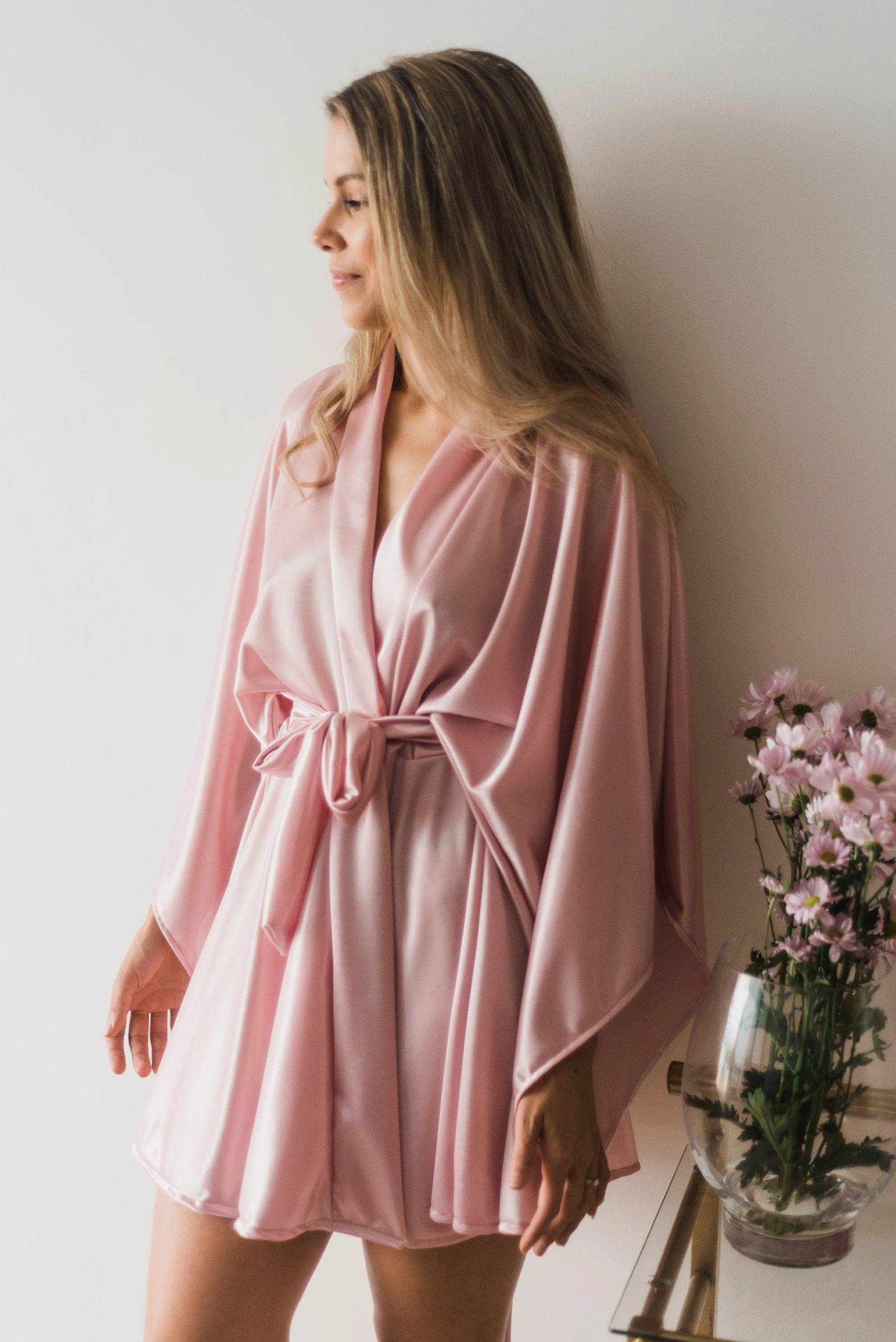 Margot Pink Circle Skirt Robe