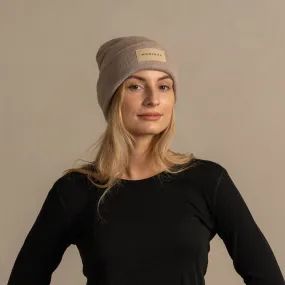 MENIQUE Logo 100% Merino Wool Womens Knit Beanie