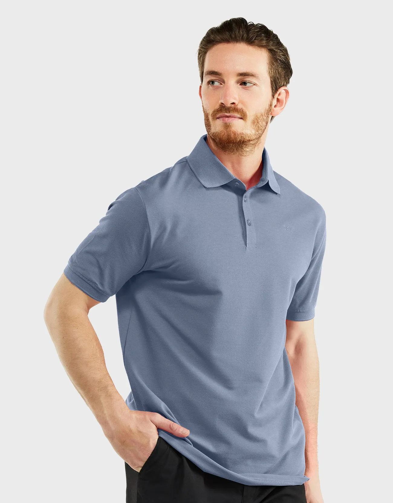 Men's Classic-Fit Cotton-Blend Pique Polo Shirt