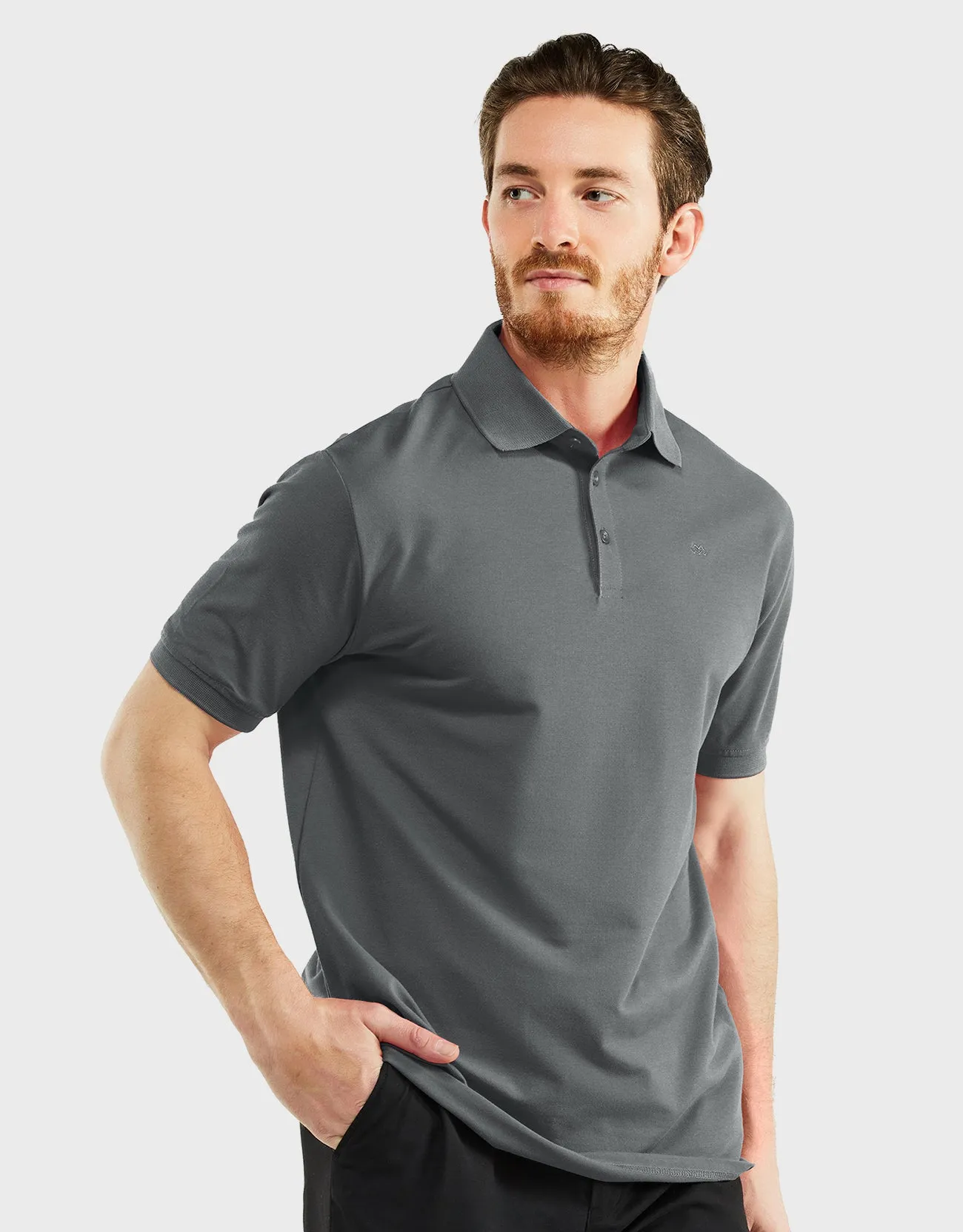 Men's Classic-Fit Cotton-Blend Pique Polo Shirt